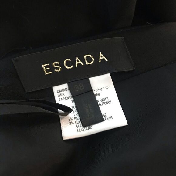 ESCADA lightweight wool pencil mermaid skirt 38 8 - Picture 2 of 6